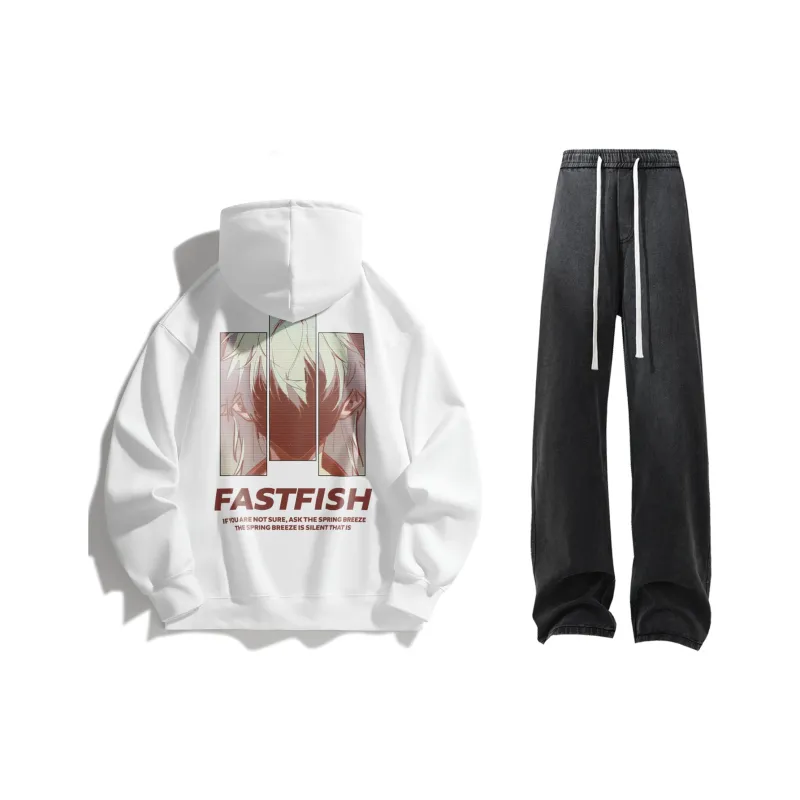 FASTFISH x SHENGSIJUE Sweatshirt Set Unisex-60