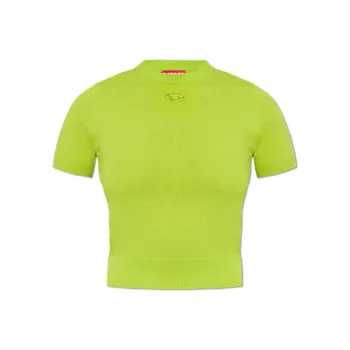 DIESEL M-Arga Cut Out Logo Fine Knitted Top