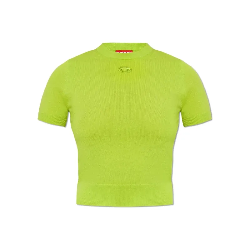DIESEL M-Arga Cut Out Logo Fine Knitted Top-0
