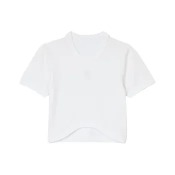 Sandro Logo embroidered Cropped T shirt