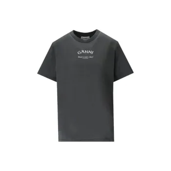 GANNI Relaxed Crewneck T Shirt