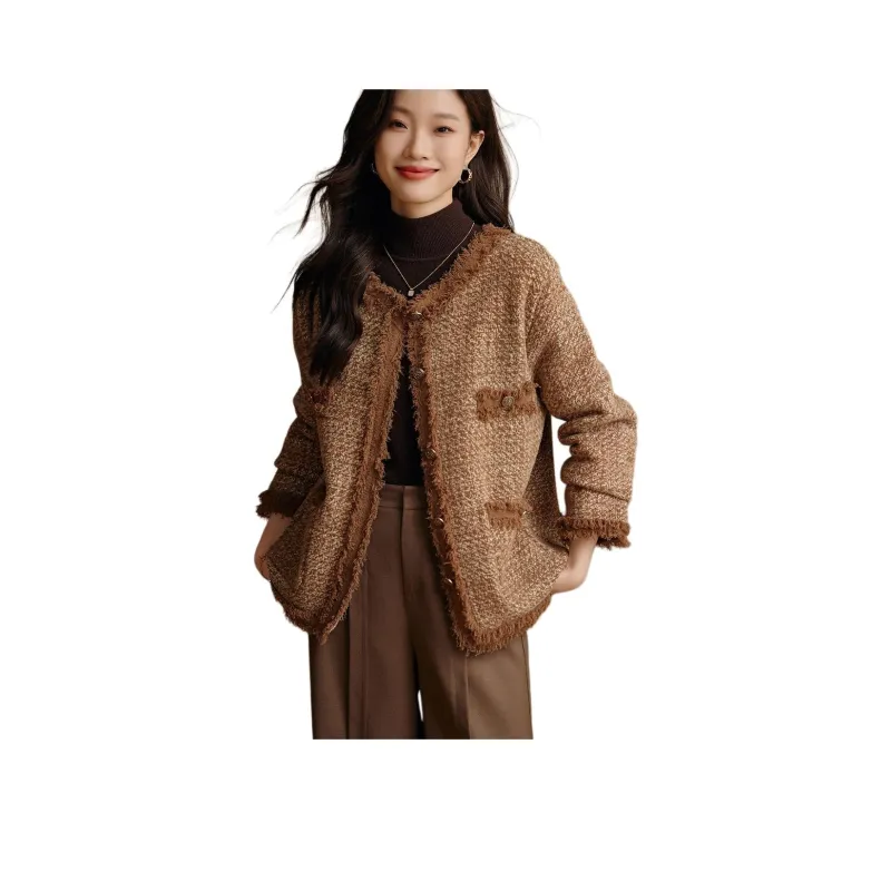 Mo Han Yi Mei Jackets & Coats Women's Caramel-0