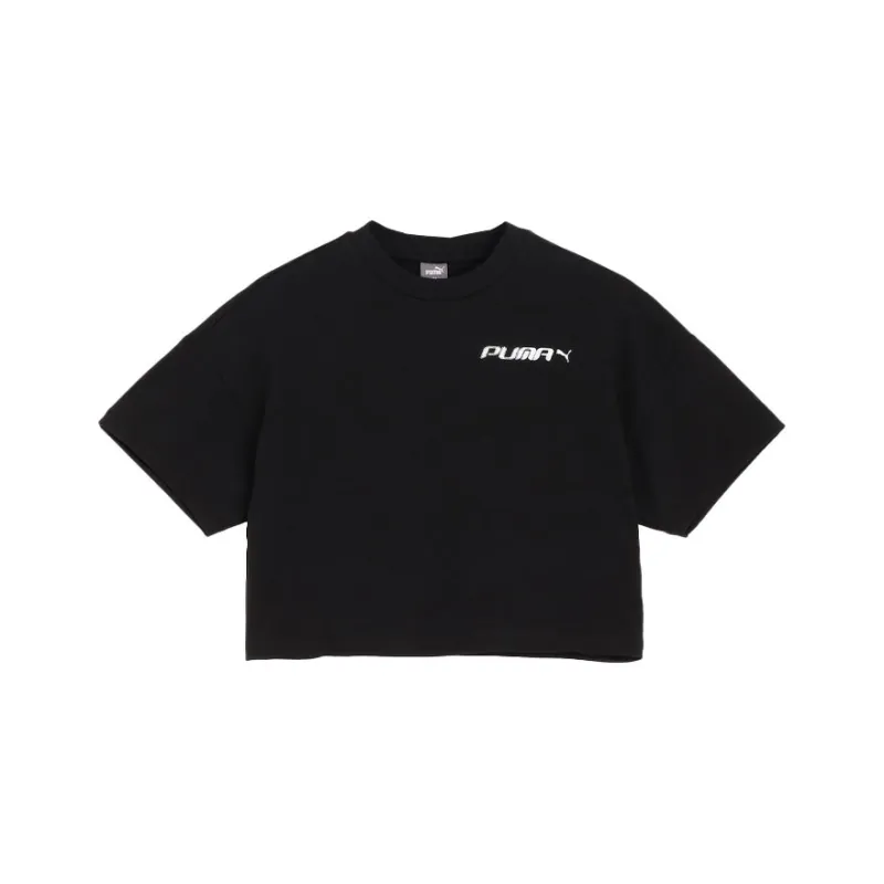 PUMA Downtown T Shirts Women's Black-0