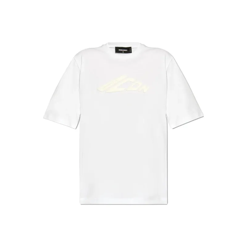 DSQUARED 2 Icon Printed Crewneck T Shirt-0