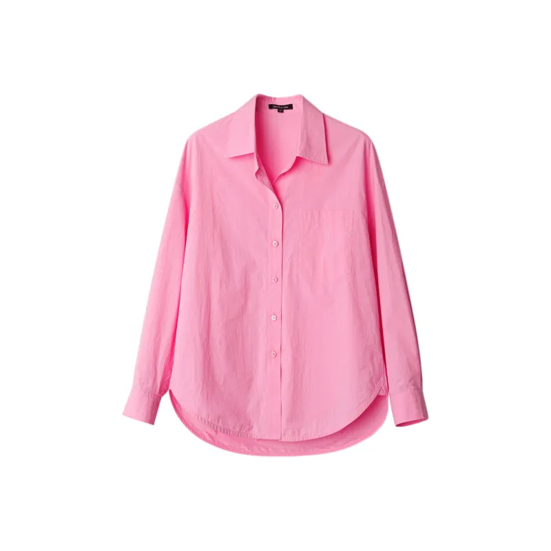 Dimple Hsu Solid Color Shirt Spring And Summer Women's-3