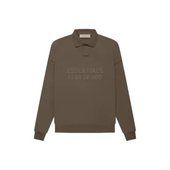Fear Of God Essentials Women's L/S Polo Wood