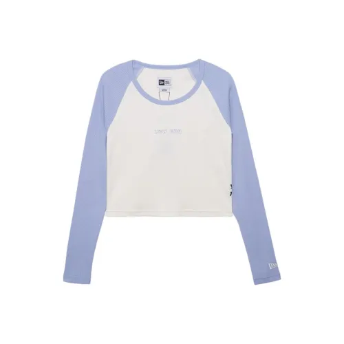 New Era FW24 Raglan Sleeve T-Shirt Women's Ivory White