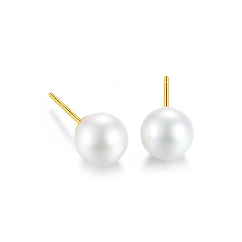 Inlady Pearl Stud Earrings Women's-0