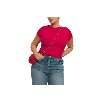 REFORMATION Muse Tee Es T-Shirt Women's Red