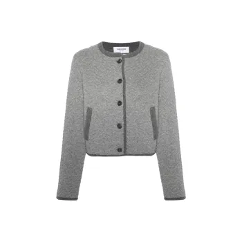 THOM BROWNE Herringbone 3D knit Cardigan