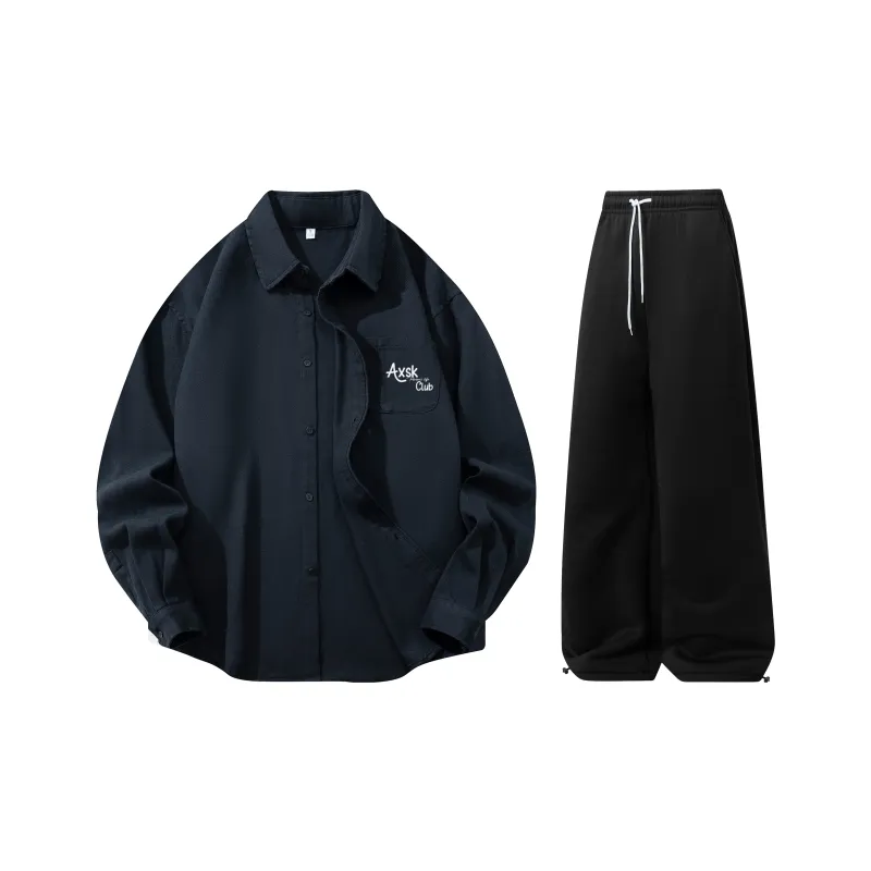 A.X.S.K Shirt Matching Set Unisex-0