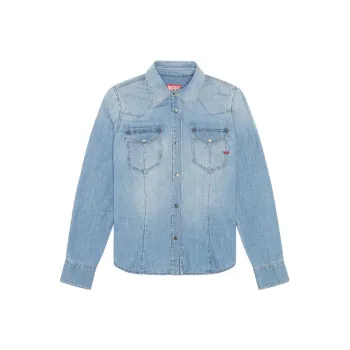 DIESEL Long-Sleeved Denim Shirt