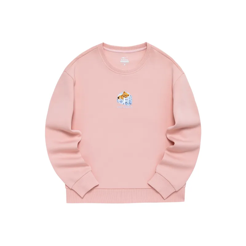 Erke Sweatshirt Women's Smoke Pink Orange-0