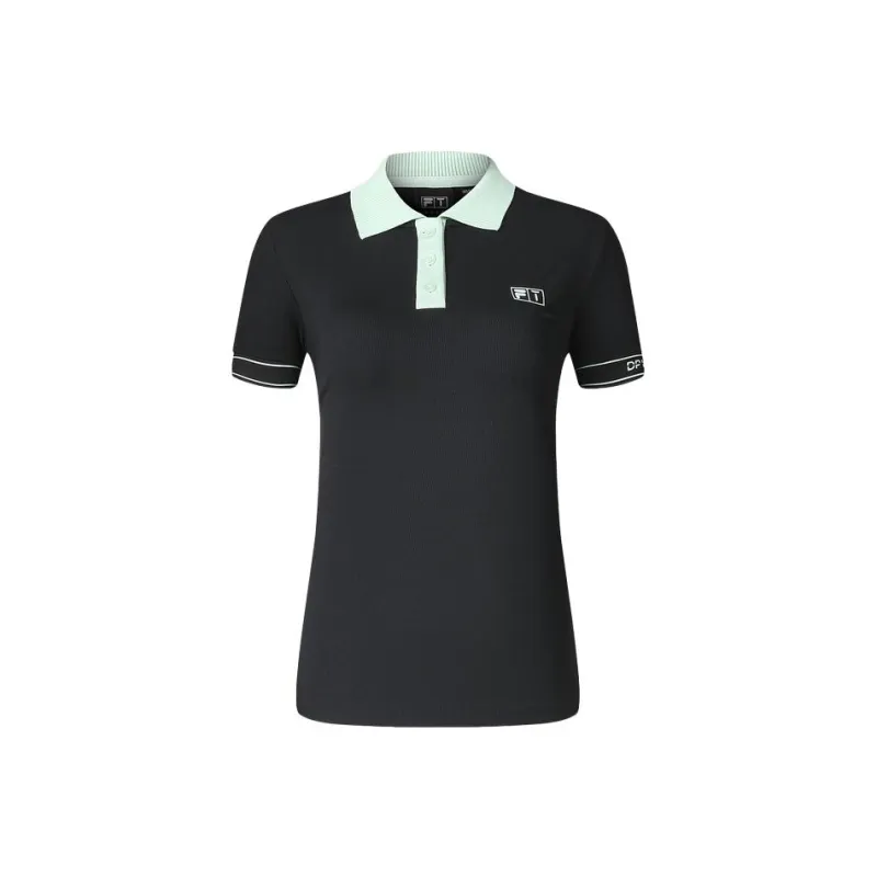 FILA Golf Series Polo Shirt Women's Pitch Black-0