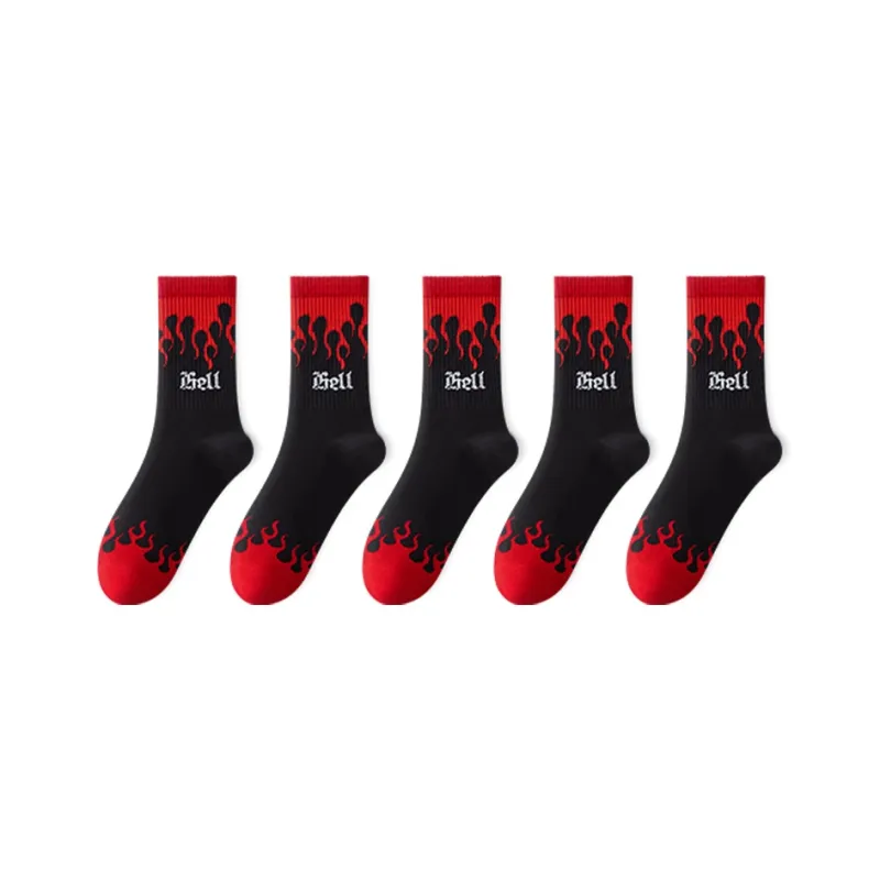 Taste The Color Knee High Socks Unisex 5 Pack-11