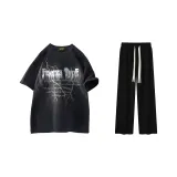 Set (Black Top+Black Pants)