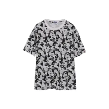 A BATHING APE Abc Camo College Tee Grey
