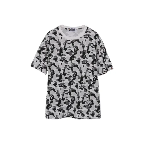 A BATHING APE Abc Camo College Tee Grey