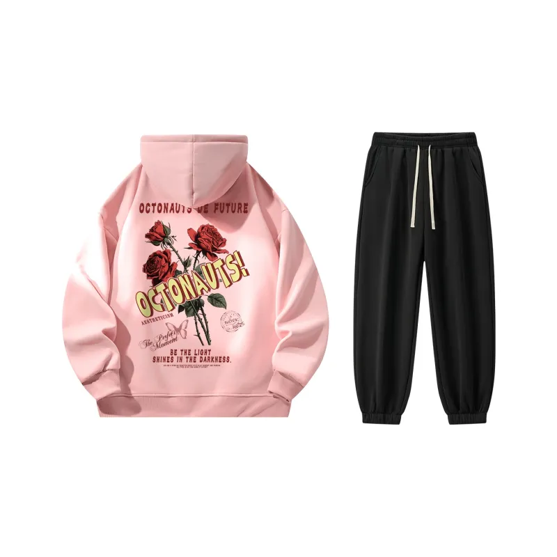 Small Columns Under The Sea Sweatshirt Set Unisex-4