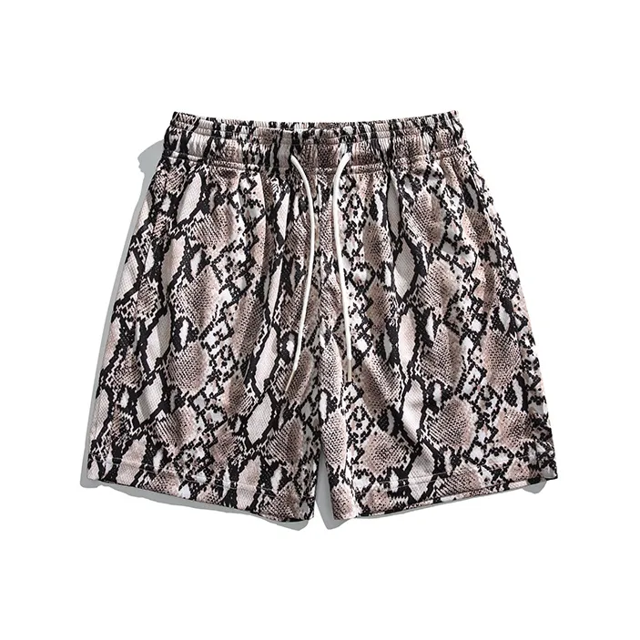 SIL VITIN Casual Shorts Unisex Snakeskin Print-0