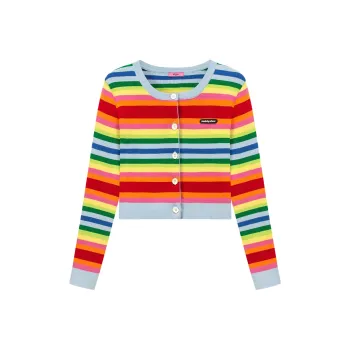 CHUU Knitwear Women's Rainbow Stripes