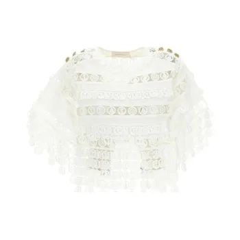 Zimmermann High Tide Nautical Crop Top