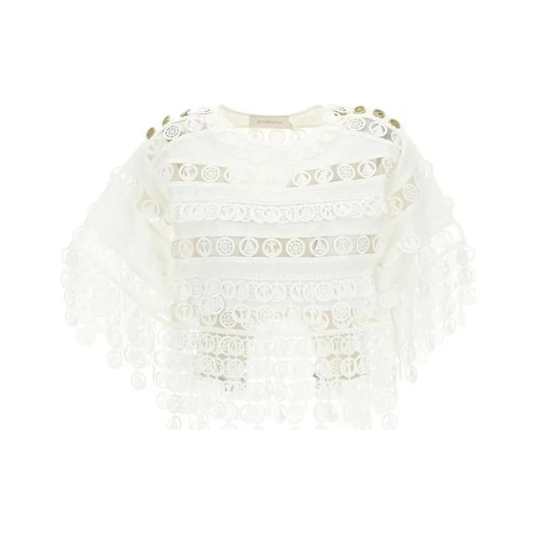 Zimmermann High Tide Nautical Crop Top-0