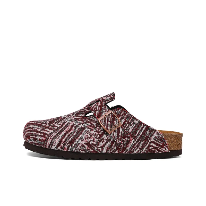 Khadgar Cork Sole Quiet Abrasion Resistant Slip Resistant Closed Toe Slippers Unisex-10