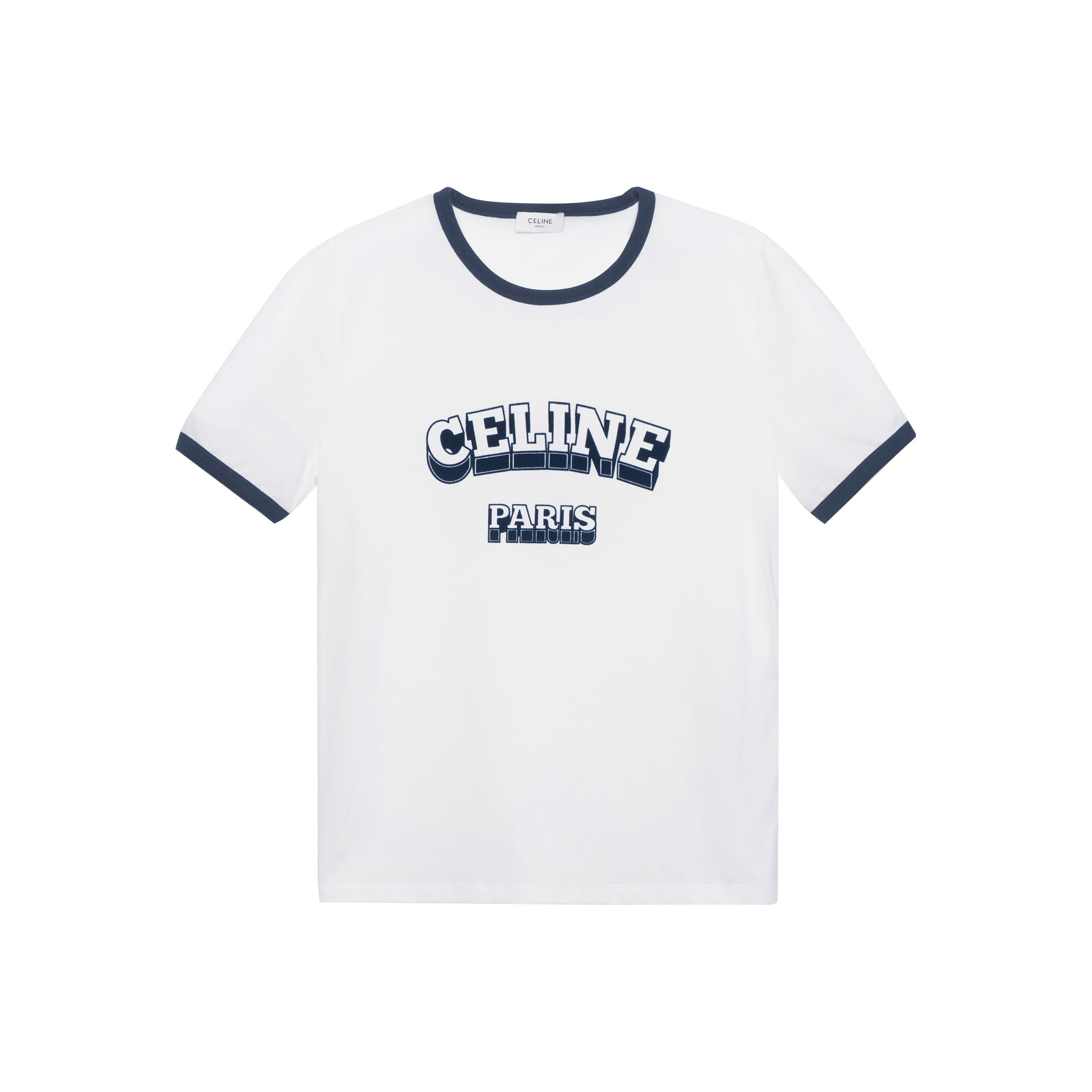 CELINE Paris 70s T-shirt in Cotton Jersey - POIZON