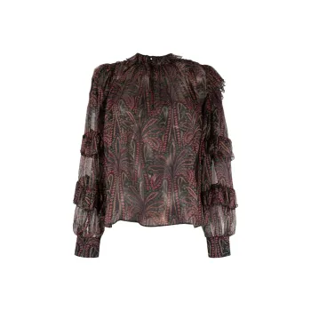 ETRO Semi Sheer Ruffled Blouse