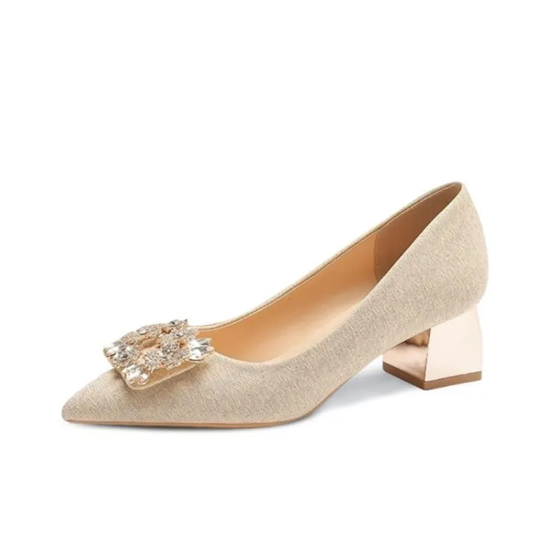 CVOJOO Block Heel High Heels Women's-1