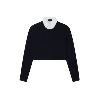 THEORY Cashmere Sweaters Women's Marine Blue