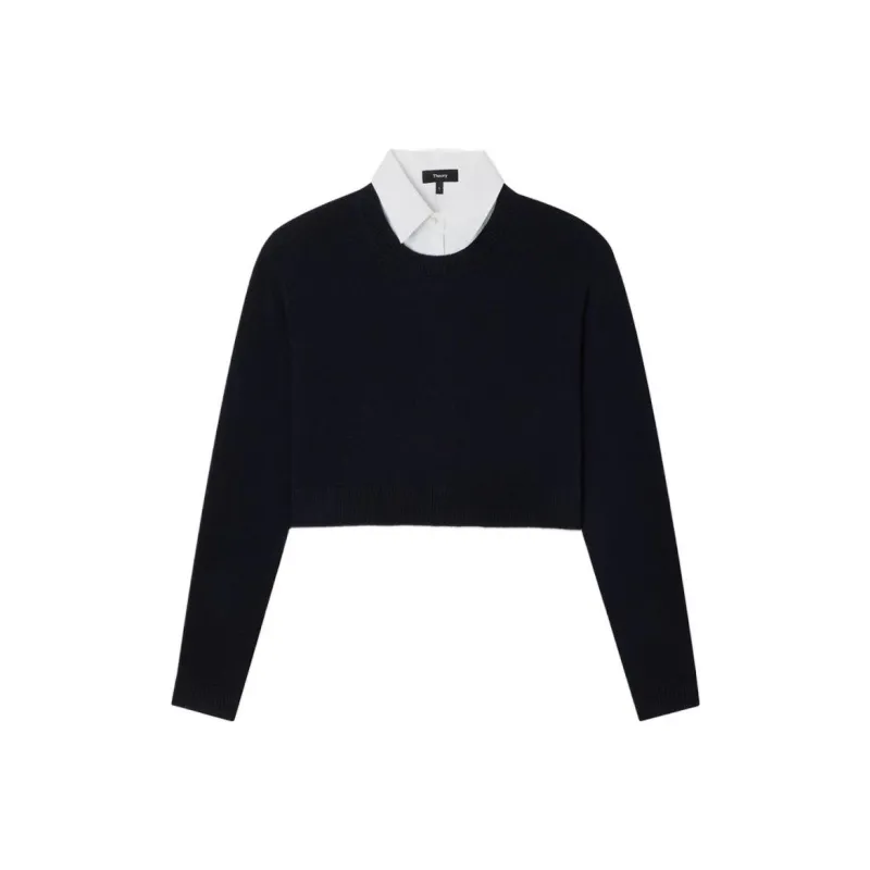 THEORY Cashmere Sweaters Women's Marine Blue-0