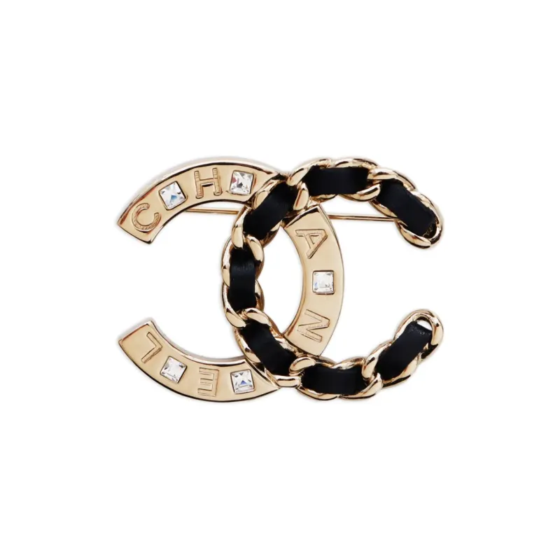 CHANEL 2019 Cc Logo Chain Brooch-0