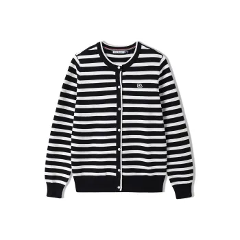Elle Active Knitwear Women's Navy Blue & White