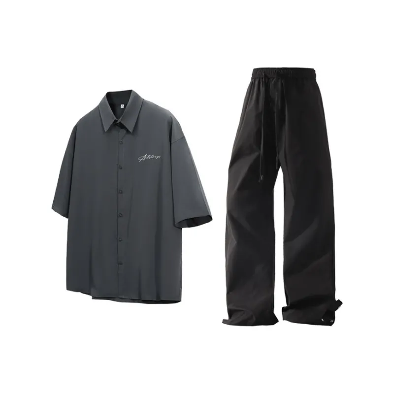 LIVINGTOWN Shirt Matching Set Unisex-4
