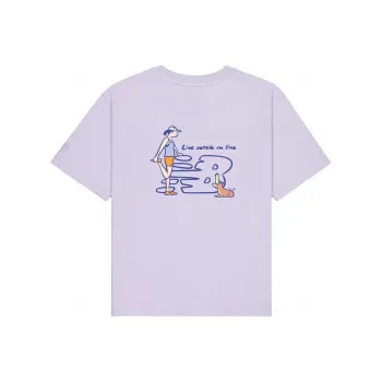 New Balance Drop Shoulder Sleeve T Shirt Women's Purple