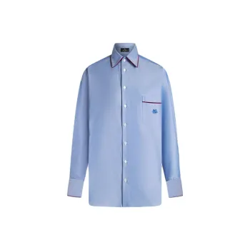 ETRO Pegaso Embroidered Oxford Shirt