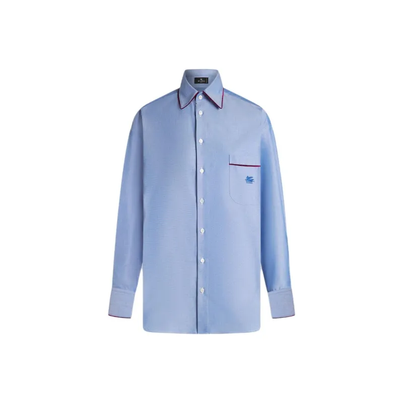 ETRO Pegaso Embroidered Oxford Shirt-0