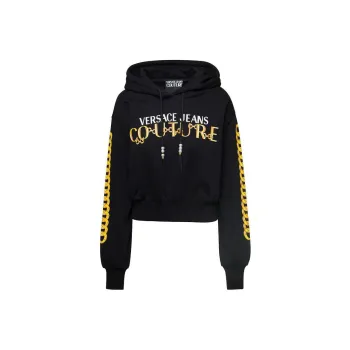 VERSACE JEANS COUTURE Logo Couture Printed Drawstring Hoodie