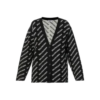 Balenciaga FW22 Knitwear Loose Fit Style Women's Black