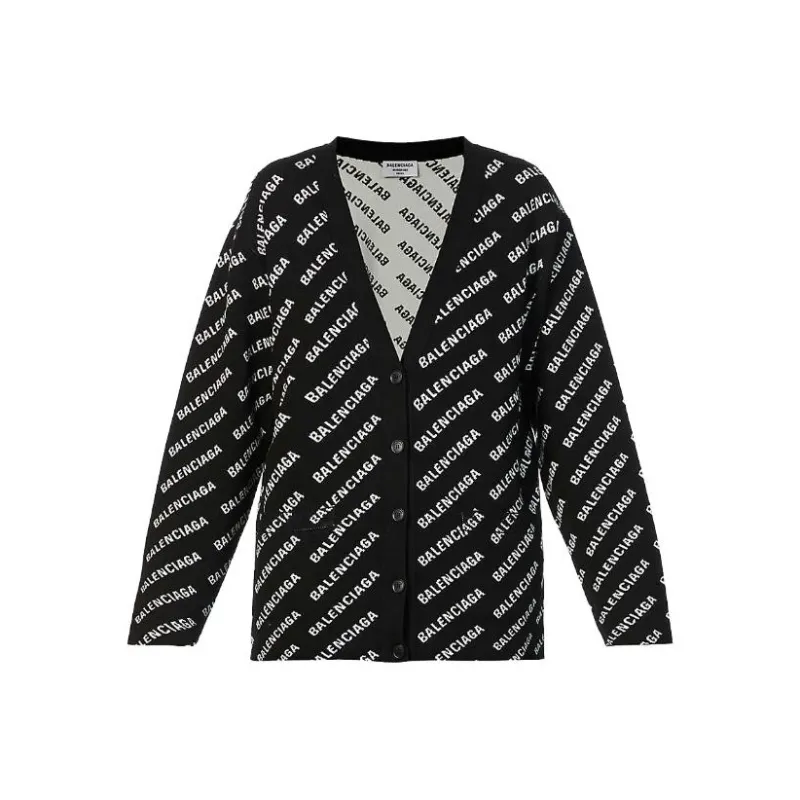 Balenciaga FW22 Knitwear Loose Fit Style Women's Black-0