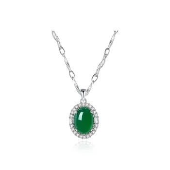 Treasure Flaws Chalcedony Necklaces Women's