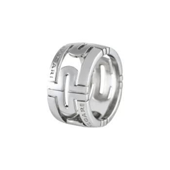 BVLGARI 18K White Gold Parentesi Ring