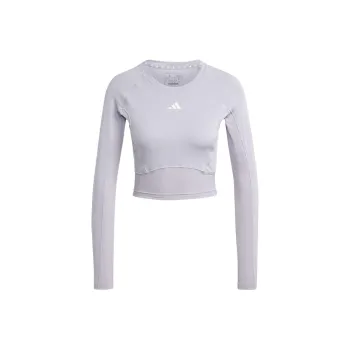 Adidas Free Shipping With AdiClub Train Essentials Material Mix Long Sleeve Top