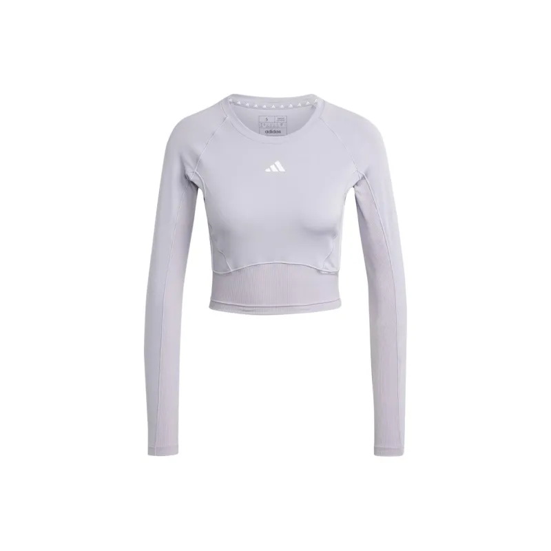 Adidas Free Shipping With AdiClub Train Essentials Material Mix Long Sleeve Top-0
