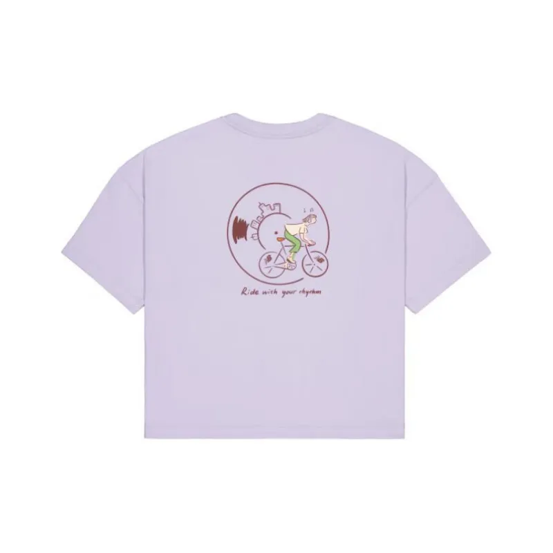 New Balance Drop Shoulder Sleeve T Shirt Women's Purple-0