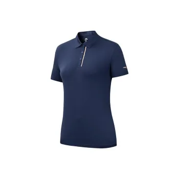 Anta Variety Training Collection Polo Shirt Women's Dark Navy Blue