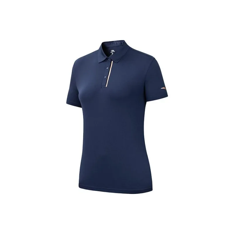 Anta Variety Training Collection Polo Shirt Women's Dark Navy Blue-0