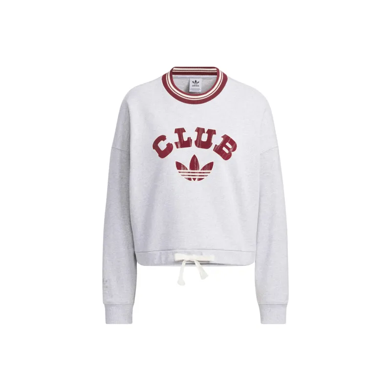 Adidas Originals FW24 CREW SWEATSHIRT Women's Light Heather Gray-0